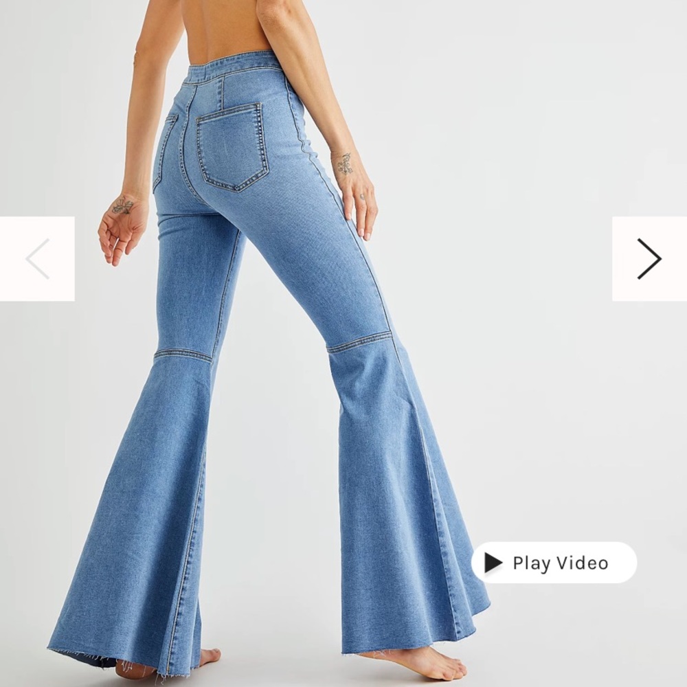 Free People Just Float on Flare Jeans